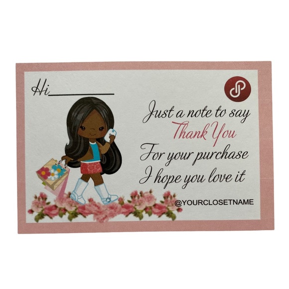 100 New Small Busines Cards , Poshmark TY Cards / Shopping bag - Picture 5 of 12